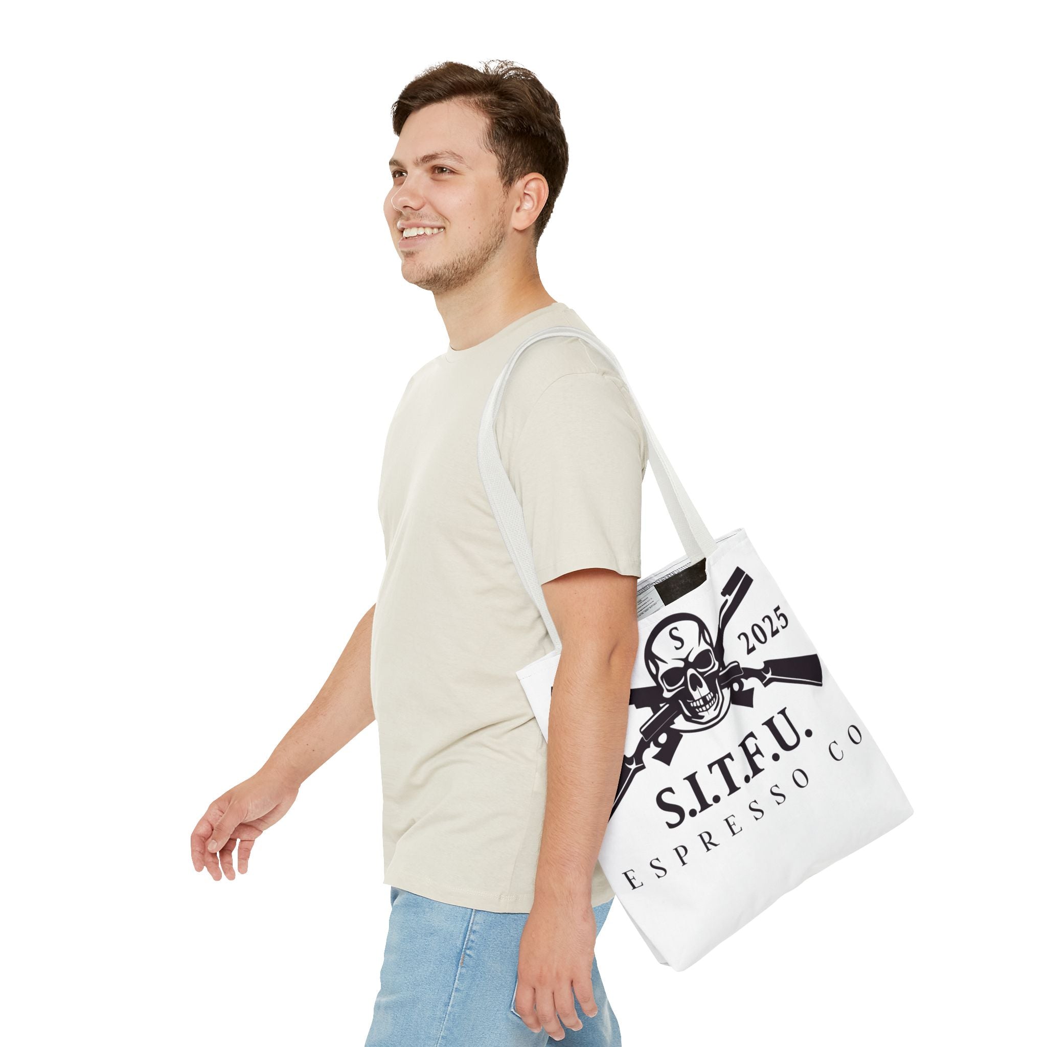S.I.T.F.U. Espresso Graphic Tote Bag