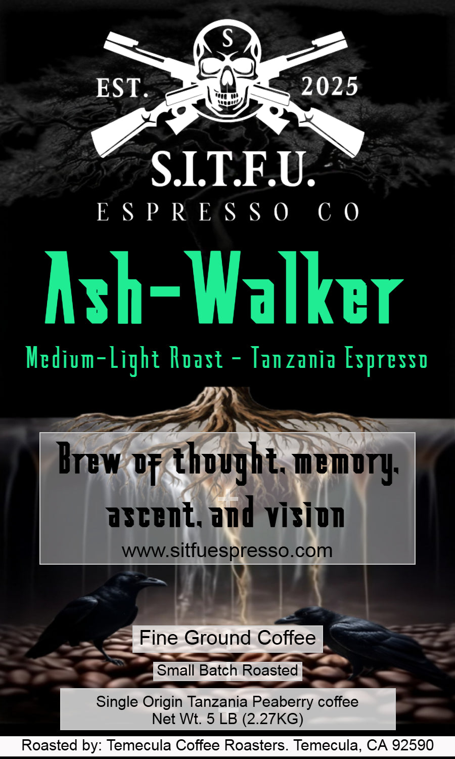 Ash-Walker Tanzania Peaberry Espresso
