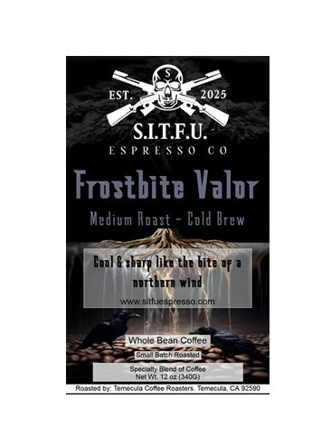 Frostbite Valor Cold Brew Espresso 12oz. or 5Lb bag