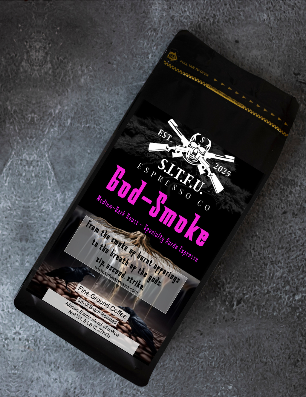 god smoke africa espresso beans
