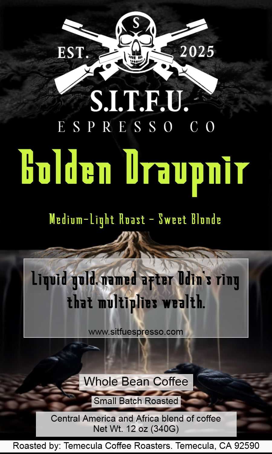 Golden Draupnir Sweet Blonde Espresso Coffee 18