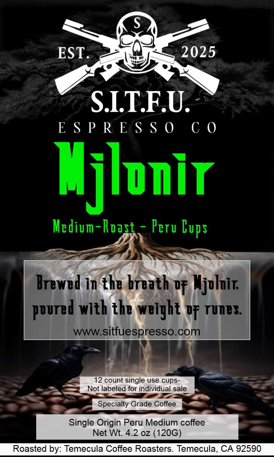 Mjlonir Peru Espresso Single Serve Cups Coffee 15