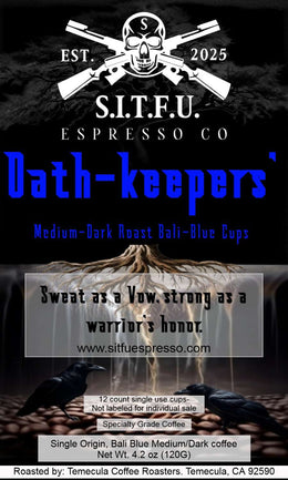 Oath Keepers' Bali Blue single serve cups Coffee 15